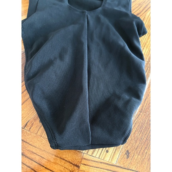 Vintage Jag Black Green White Ribbed Swimsuit Sleeveless Size 6 Womens USA Made - Picture 4 of 6